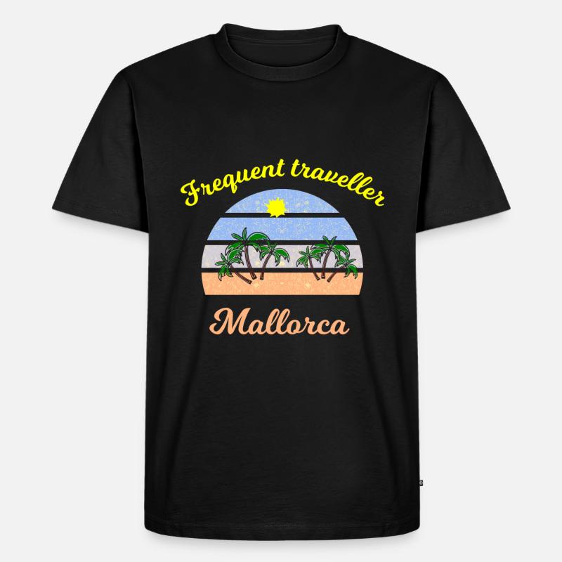 Mallorca Urlaub - Männer Premium Bio T-Shirt - Schwarz