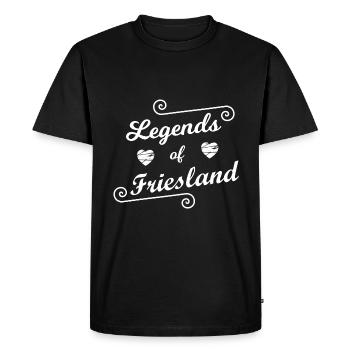 Légendes frisonnes - T-shirt Premium bio Homme - noir - Devant - Nico (187cm)