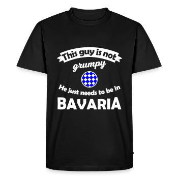 Patrie bavaroise - T-shirt Premium bio Homme - noir - Devant - Nico (187cm)