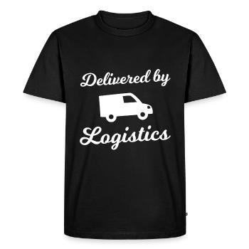 Logistics Transporter - Men's Premium Organic T-Shirt - black - Front - Nico (187cm)