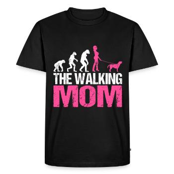Borador Mix Chien Chiens Maman Maman Maman Maîtresse Rose - T-shirt Premium bio Homme - noir - Devant - Nico (187cm)