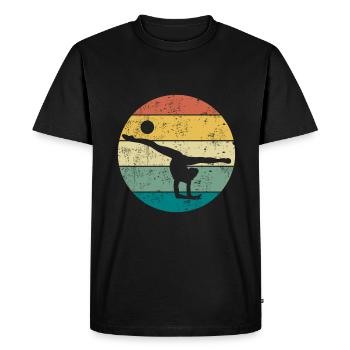 Gymnastique rythmique RSG Ball Vintage - T-shirt Premium bio Homme - noir - Devant - Nico (187cm)