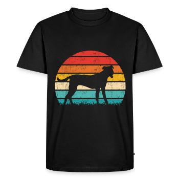 Bardino Majorero Canario Retro Vintage - T-shirt Premium bio Homme - noir - Devant - Nico (187cm)