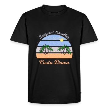 Vacances sur la Costa Brava - T-shirt Premium bio Homme - noir - Devant - Nico (187cm)