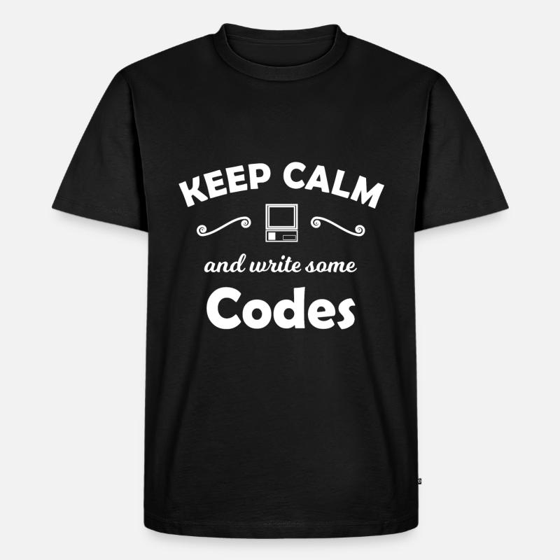 Code Programmer - Men's Premium Organic T-Shirt - black