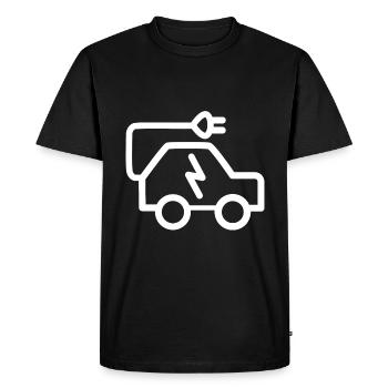 Voiture électrique - T-shirt Premium bio Homme - noir - Devant - Nico (187cm)