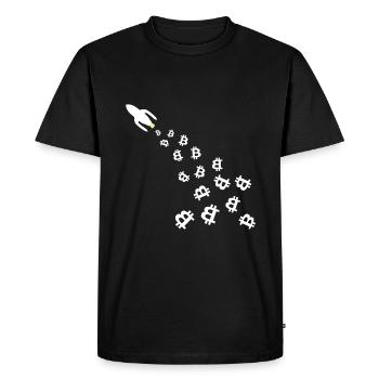 The Coin rockets - Men's Premium Organic T-Shirt - black - Front - Nico (187cm)