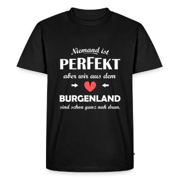 Patrie Burgenland - T-shirt Premium bio Homme - noir - Devant - Nico (187cm)