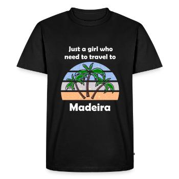 The Madeira Trip - Men's Premium Organic T-Shirt - black - Front - Nico (187cm)