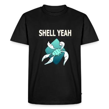Shell yes turtle shirt - Men's Premium Organic T-Shirt - black - Front - Nico (187cm)