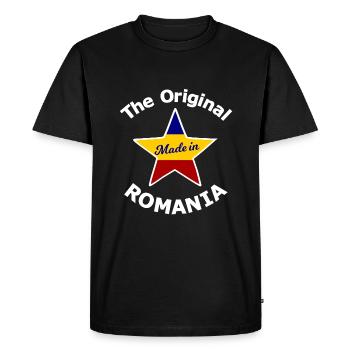Tourist in Romania - Men's Premium Organic T-Shirt - black - Front - Nico (187cm)