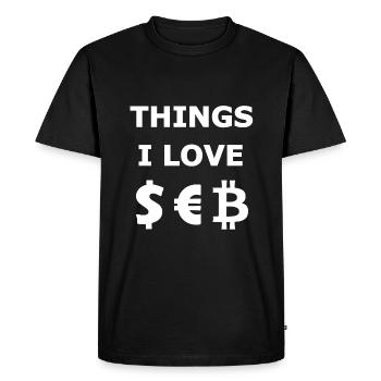 The lover - Men's Premium Organic T-Shirt - black - Front - Nico (187cm)