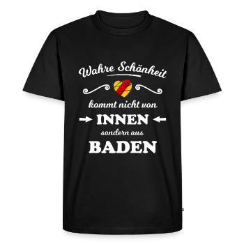 Le magnifique Badnerland - T-shirt Premium bio Homme - noir - Devant - Nico (187cm)