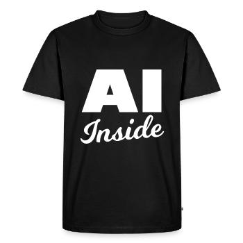 Artificial intelligence - Men's Premium Organic T-Shirt - black - Front - Nico (187cm)