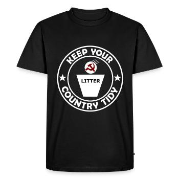 The Capitalists - Men's Premium Organic T-Shirt - black - Front - Nico (187cm)
