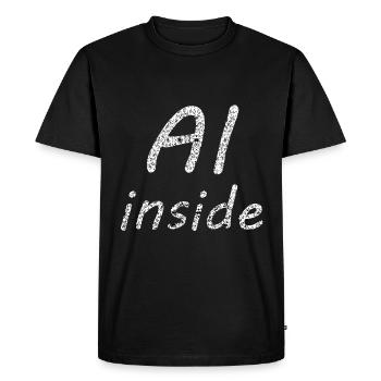 The new future - Men's Premium Organic T-Shirt - black - Front - Nico (187cm)