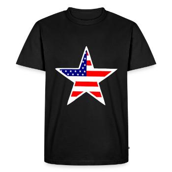 Le rêve américain - T-shirt Premium bio Homme - noir - Devant - Nico (187cm)