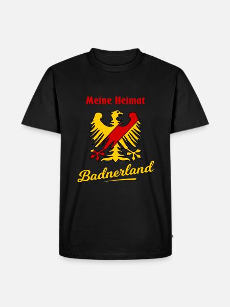 Meine Heimat das Badnerland - Männer Premium Bio T-Shirt - Schwarz