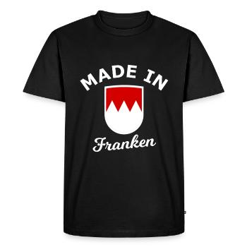 Fabriqué en Franconie - T-shirt Premium bio Homme - noir - Devant - Nico (187cm)