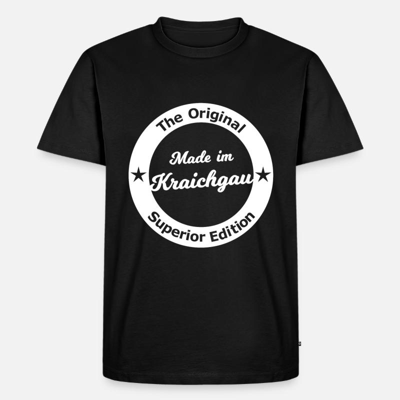 Made im Kraichgau - Männer Premium Bio T-Shirt - Schwarz