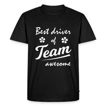Le meilleur pilote - T-shirt Premium bio Homme - noir - Devant - Nico (187cm)