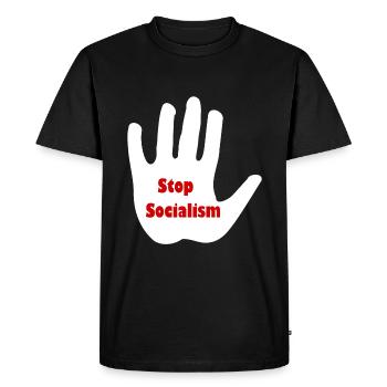 End the Socialist Movement - Men's Premium Organic T-Shirt - black - Front - Nico (187cm)