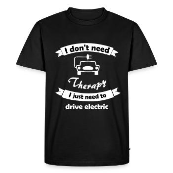 Voitures hybrides et électriques - T-shirt Premium bio Homme - noir - Devant - Nico (187cm)