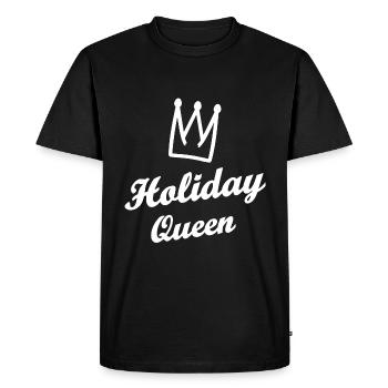 La reine des fêtes - T-shirt Premium bio Homme - noir - Devant - Nico (187cm)