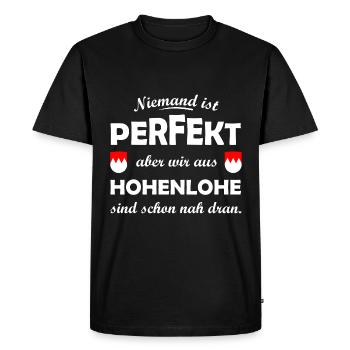 The Hohenloher - Men's Premium Organic T-Shirt - black - Front - Nico (187cm)