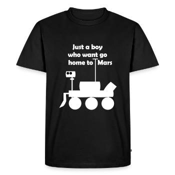 Excursion dans l’espace - T-shirt Premium bio Homme - noir - Devant - Nico (187cm)