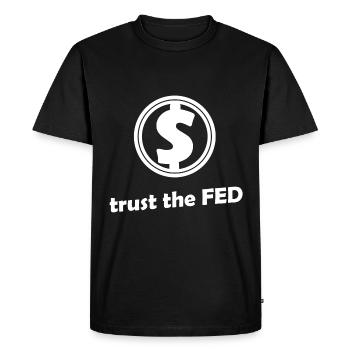 La Réserve fédérale américaine - T-shirt Premium bio Homme - noir - Devant - Nico (187cm)