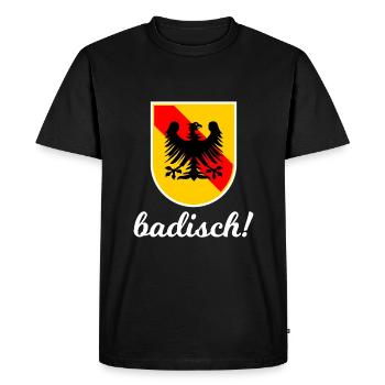 Baden est un sentiment - T-shirt Premium bio Homme - noir - Devant - Nico (187cm)