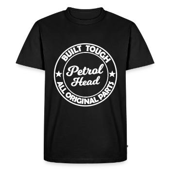 Petrol and Displacement Fans - Men's Premium Organic T-Shirt - black - Front - Nico (187cm)