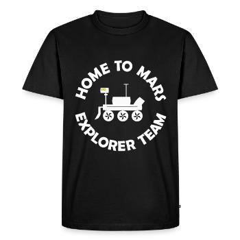 La mission planétaire - T-shirt Premium bio Homme - noir - Devant - Nico (187cm)