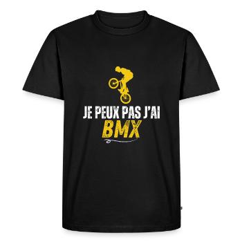 I can't I have BMX - Men's Premium Organic T-Shirt - black - Front - Nico (187cm)