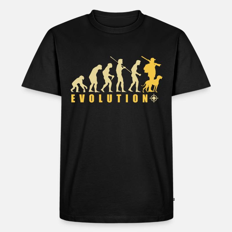 Evolution Hunter Funny Hunting Gift - Men's Premium Organic T-Shirt - black