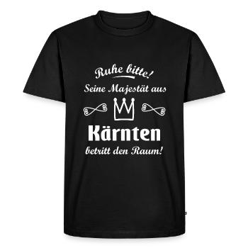 Royaume de Carinthie - T-shirt Premium bio Homme - noir - Devant - Nico (187cm)