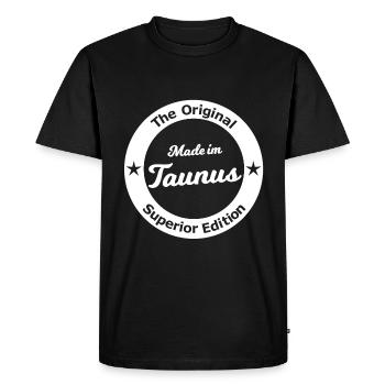 Made in the Taunus - Men's Premium Organic T-Shirt - black - Front - Nico (187cm)