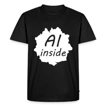 The intelligent human being - Men's Premium Organic T-Shirt - black - Front - Nico (187cm)