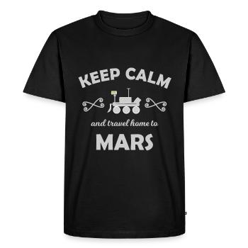 L’équipe de la mission Mars - T-shirt Premium bio Homme - noir - Devant - Nico (187cm)