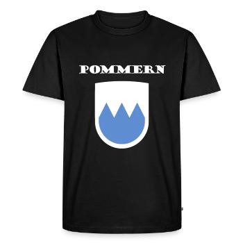 At home in Pomerania - Men's Premium Organic T-Shirt - black - Front - Nico (187cm)