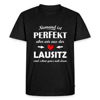 La Lusace dans le Brandebourg - T-shirt Premium bio Homme - noir - Devant - Nico (187cm)