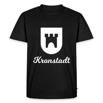 Brasov en Transylvanie - T-shirt Premium bio Homme - noir - Devant - Nico (187cm)