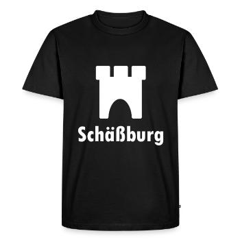 Sighisoara en Transylvanie - T-shirt Premium bio Homme - noir - Devant - Nico (187cm)