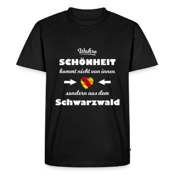 Beauty from the Black Forest - Men's Premium Organic T-Shirt - black - Front - Nico (187cm)