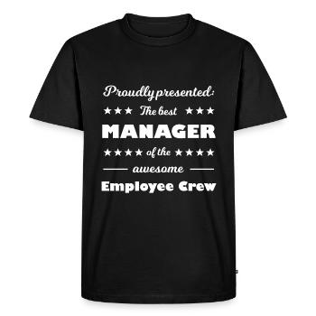 The in the team - Men's Premium Organic T-Shirt - black - Front - Nico (187cm)