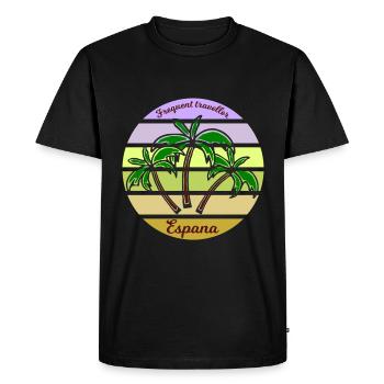 Vacances en Espagne - T-shirt Premium bio Homme - noir - Devant - Nico (187cm)