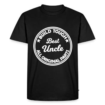 The cool uncle - Men's Premium Organic T-Shirt - black - Front - Nico (187cm)