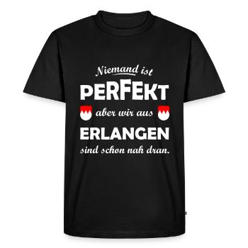 The Franconians from Erlangen - Men's Premium Organic T-Shirt - black - Front - Nico (187cm)