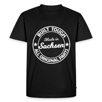 Les légendes saxonnes - T-shirt Premium bio Homme - noir - Devant - Nico (187cm)